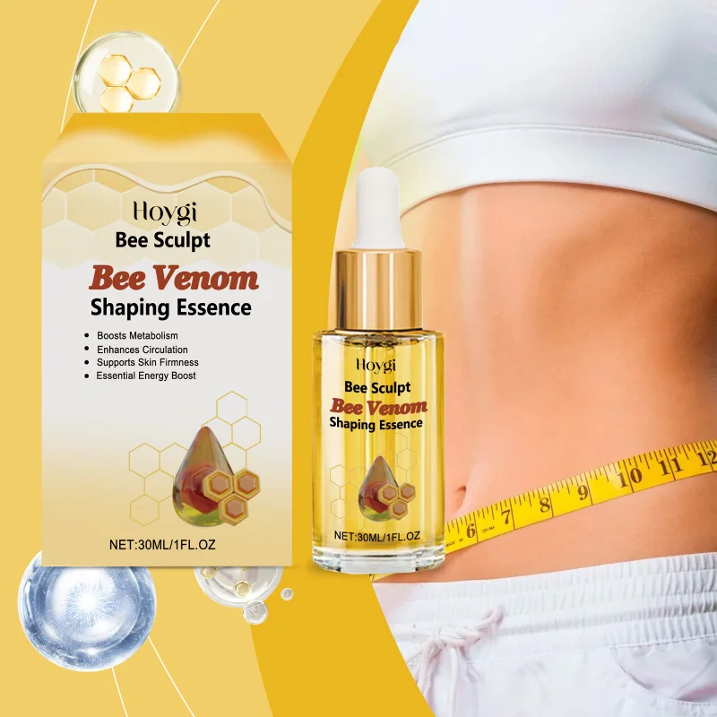 

Bee Venom Body Sculpting Oil - Boost Metabolism & Firm Skin With Ginger Black Pepper 30ml Gentle Massage Essence For Daily Care