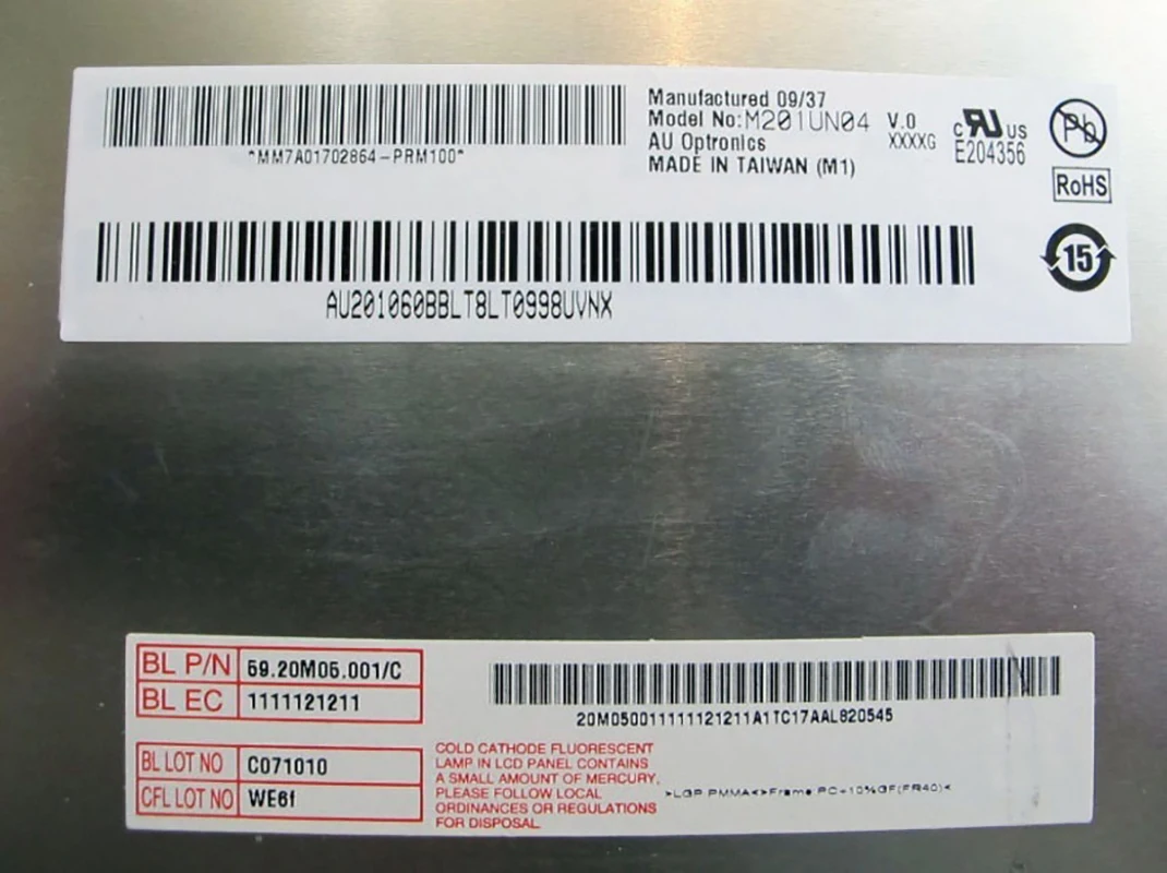 20.1 Cal M201UN04 V.0 ekran LCD