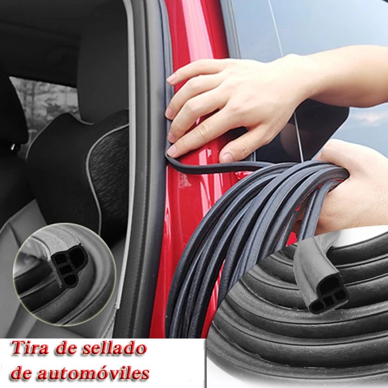 

4/8/16/25M Auto L-Type Sealing Strips Car Door Rubber Stickers For Hood Trunk Sound Insulation Weatherstrip Interior Accessories