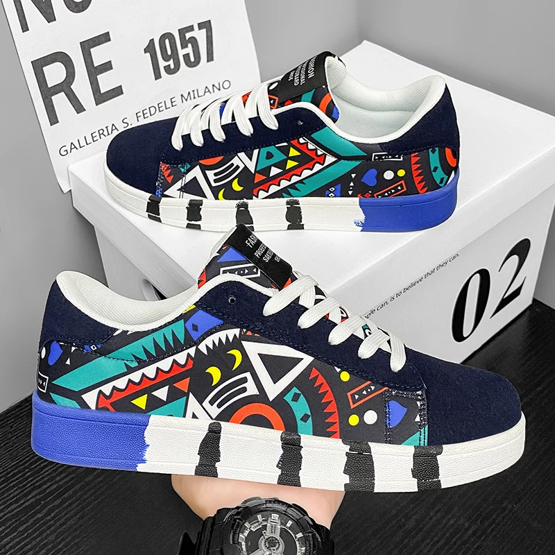 YRZL أحذية التزلج الرجال أحذية رياضية من قماش القنب أحذية المشي عادية تنفس خفيفة الوزن حذاء مسطح للرجال الشارع الاتجاه حذاء رياضي #3