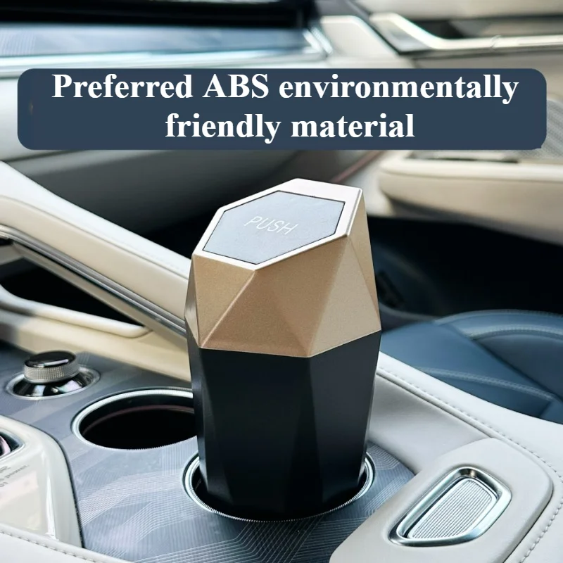 1pc Car Trash Can Mini Cup Holder Diamond Shaped Trash Can Desktop Storage Box Car Trash Can Garbage Cans Car Garbage Bin