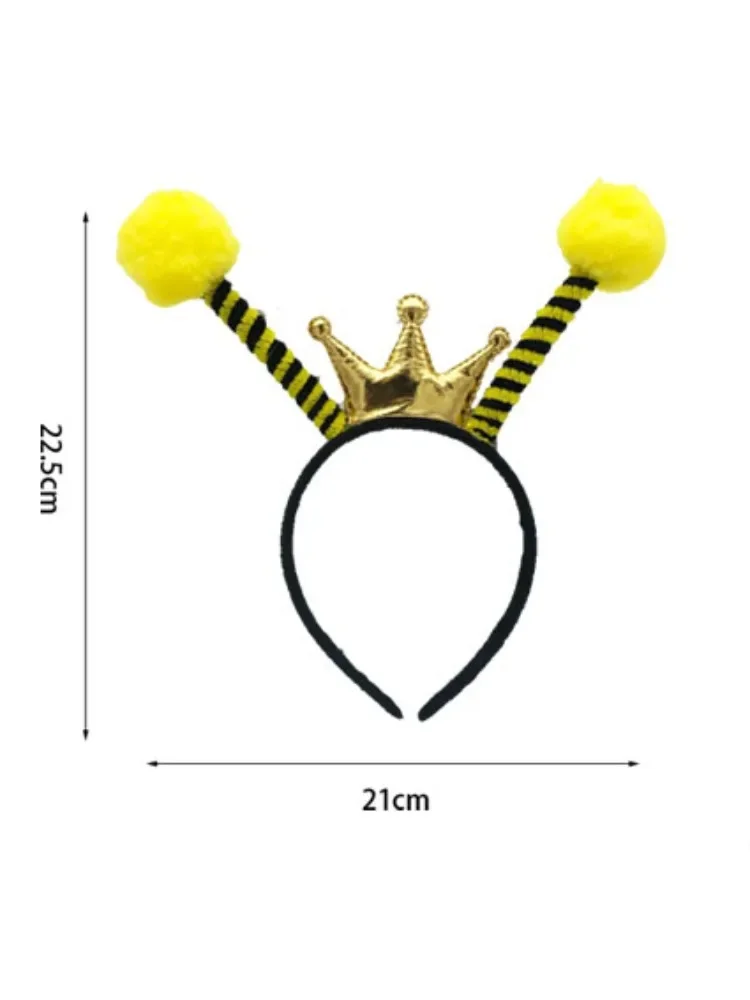 زي النحل مع جوارب طويلة لتدفئة الساق مخططة بالنحلة، جوارب عالية للركبة، نظارات شمسية على شكل نحلة وقفازات طويلة لحفلات الهالوين