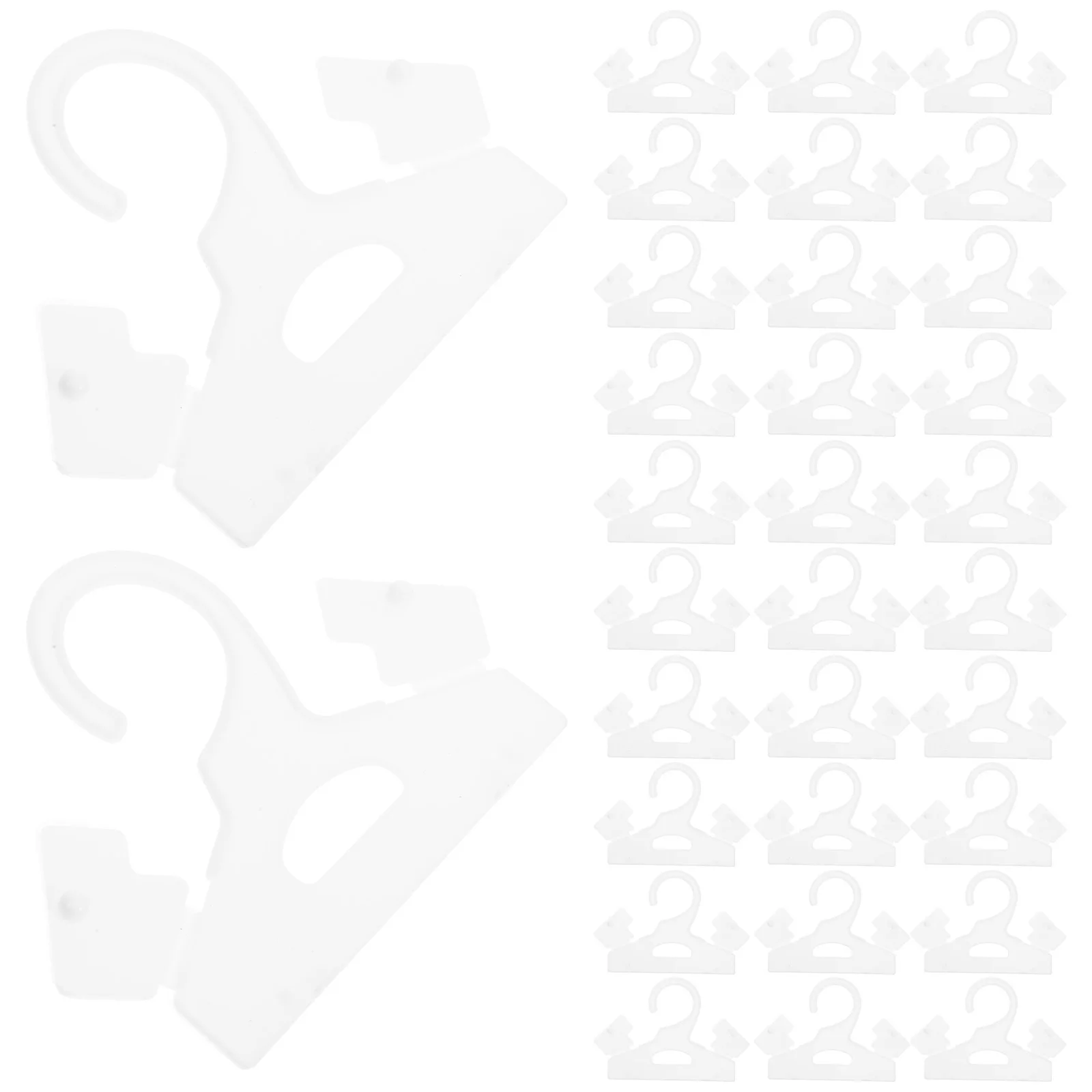 

100Pcs Moisture Absorber Reusable Hooks Small Plastic Hanging Hooks for Bathroom Closet Shower Use Shower Hanger