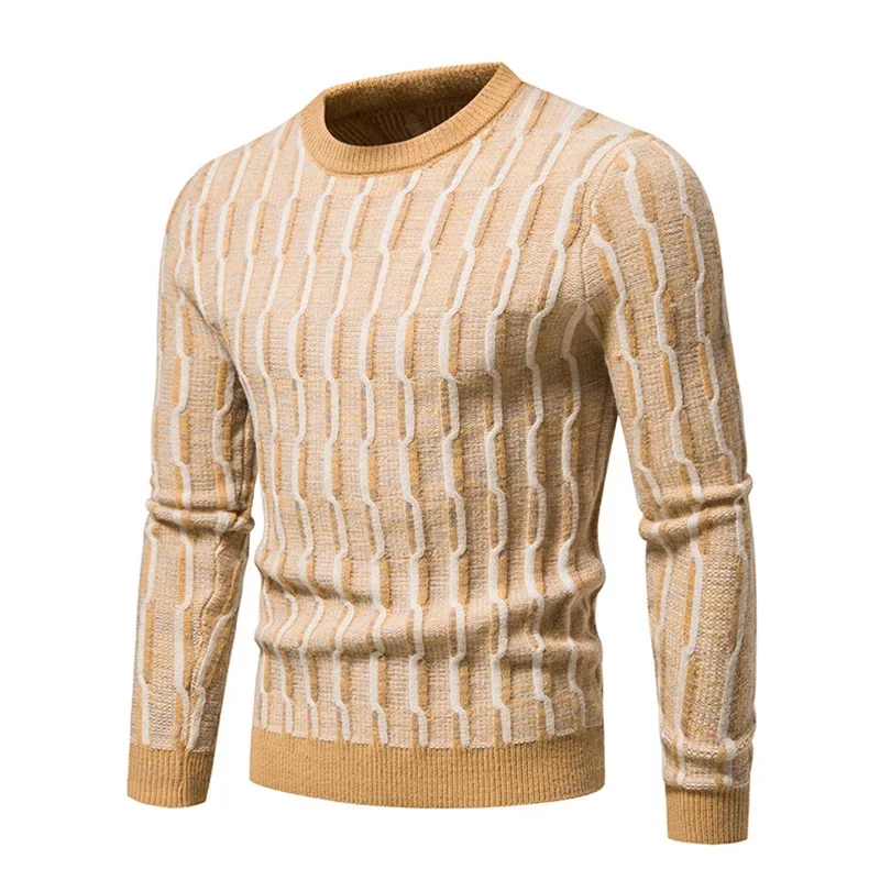 2023 New Winter Men's Sweater Vintage Knitted Clothes Korean Fashion Personality Cute Christmas Gift British Top