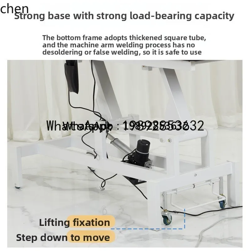 Electric Beauty Bed Tattoo Special Massage Single Tattoo Embroidery Bed High-end Heating Lifting Dental Bed 3