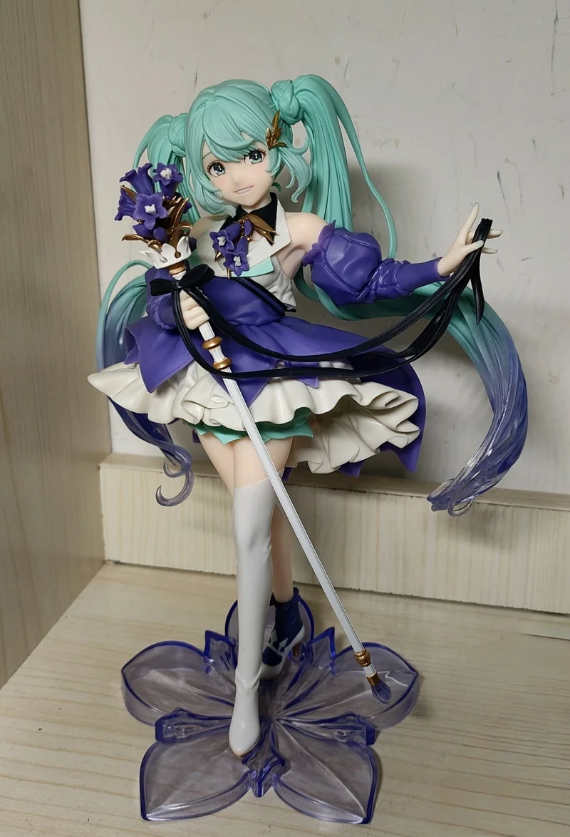 Figurine d'anniversaire Hatsune Ata ku, fleur Ver, 2024 TAITO AMP-Poupées en PVC à Collectionner, Modèle d'Anime Original, Cadeaux d'Ornement, 21cm