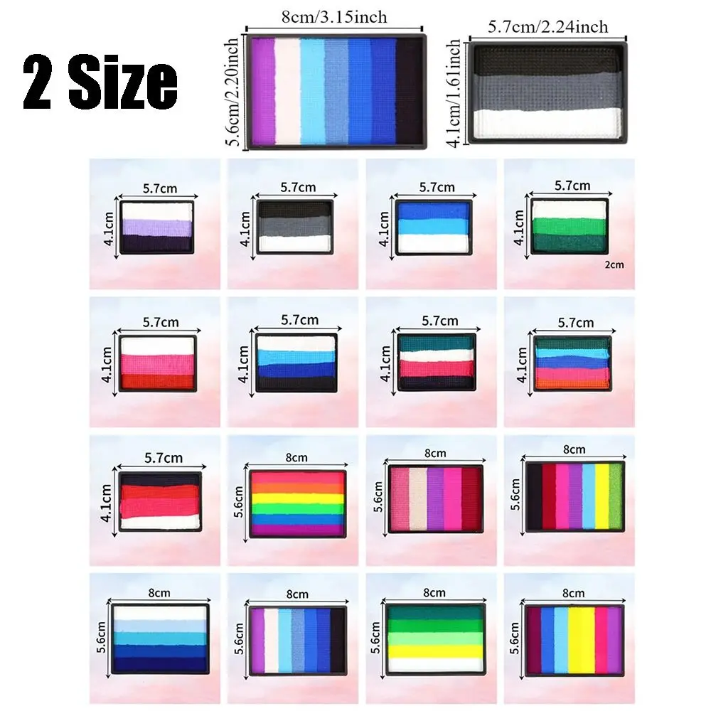 Multicolour Body Face Painting Kit Colorful Waterproof Halloween Makeup Tool Long Lasting Non-toxic Body Art Painting