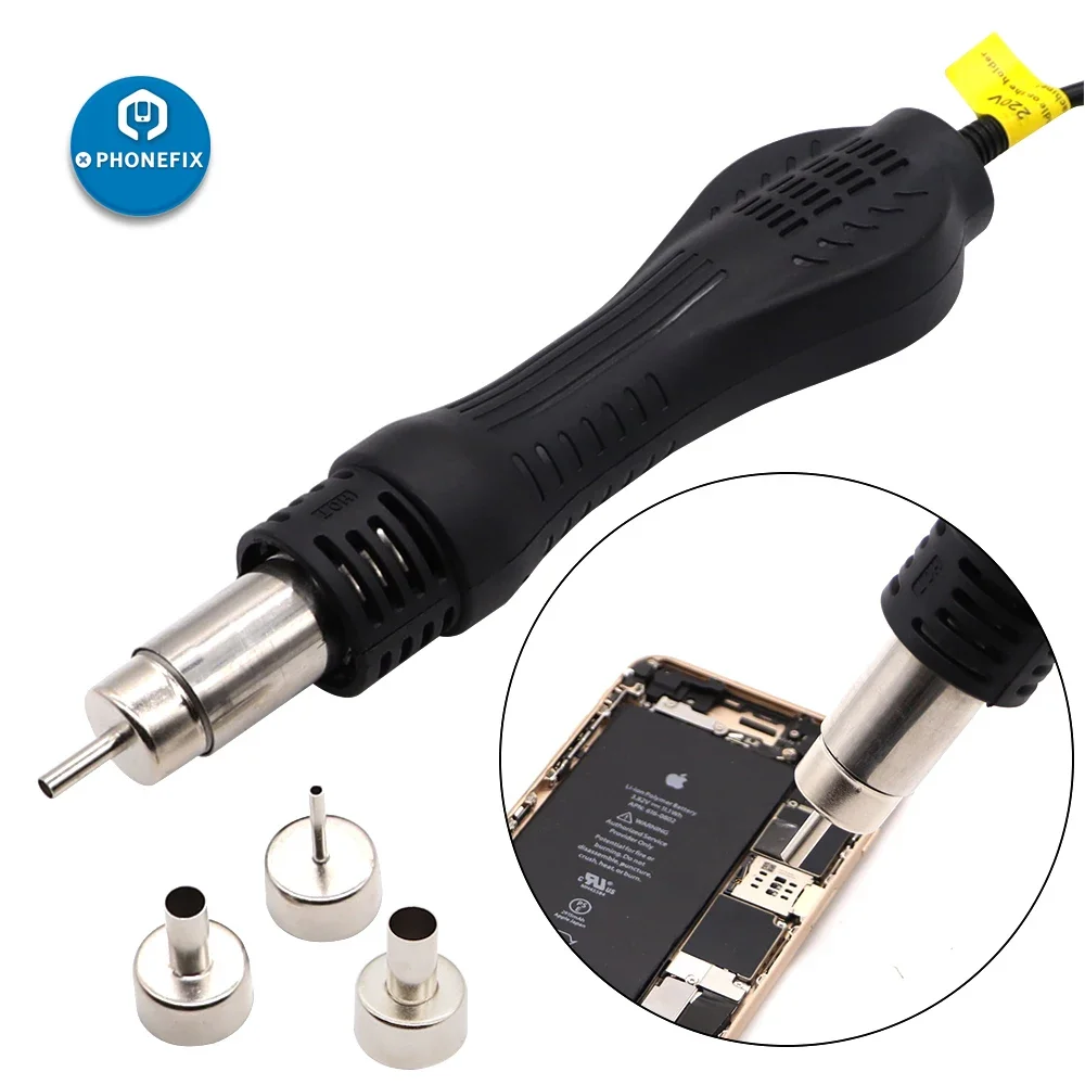 PHONEFIX-999D 핫 에어 납땜 스테이션, 2 in 1, 전화 PCB SMD BGA 수리 도구 용 전기 납땜 인두 키트