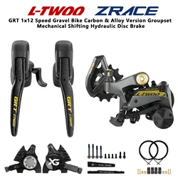 LTWOO GRT 1x12 Speed Hydraulic Disc Brake Gravel Groupset Carbon Alloy Version ZRACE XG Caliper Road Bike Flat Mount Shimano GRX