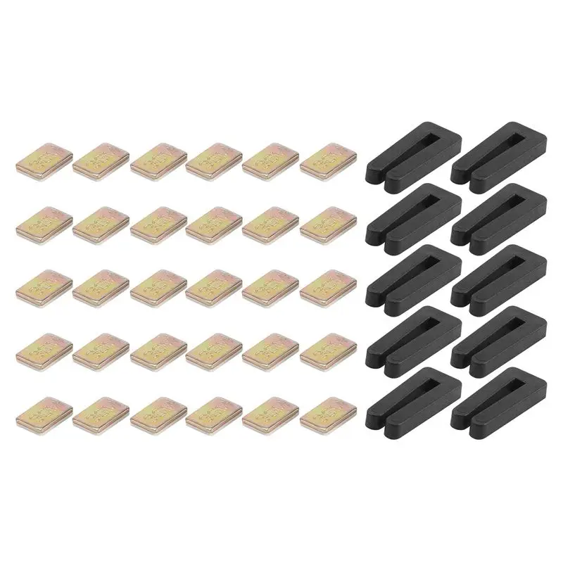 A23F-40PCS Ceiling Fan Blade Balancing Kit,Including 10Pcs Resilient Fan Balance Clips And 30Pcs Self-Adhesive 3G Weight