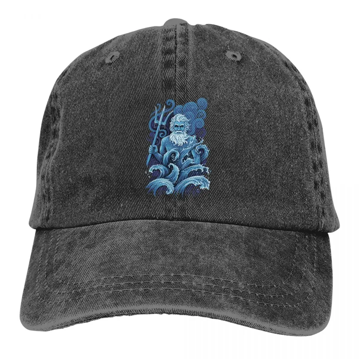 Poseidon And Trident Baseball Caps Peaked Cap Poseidon's Weapon Sun Shade Hats for Men