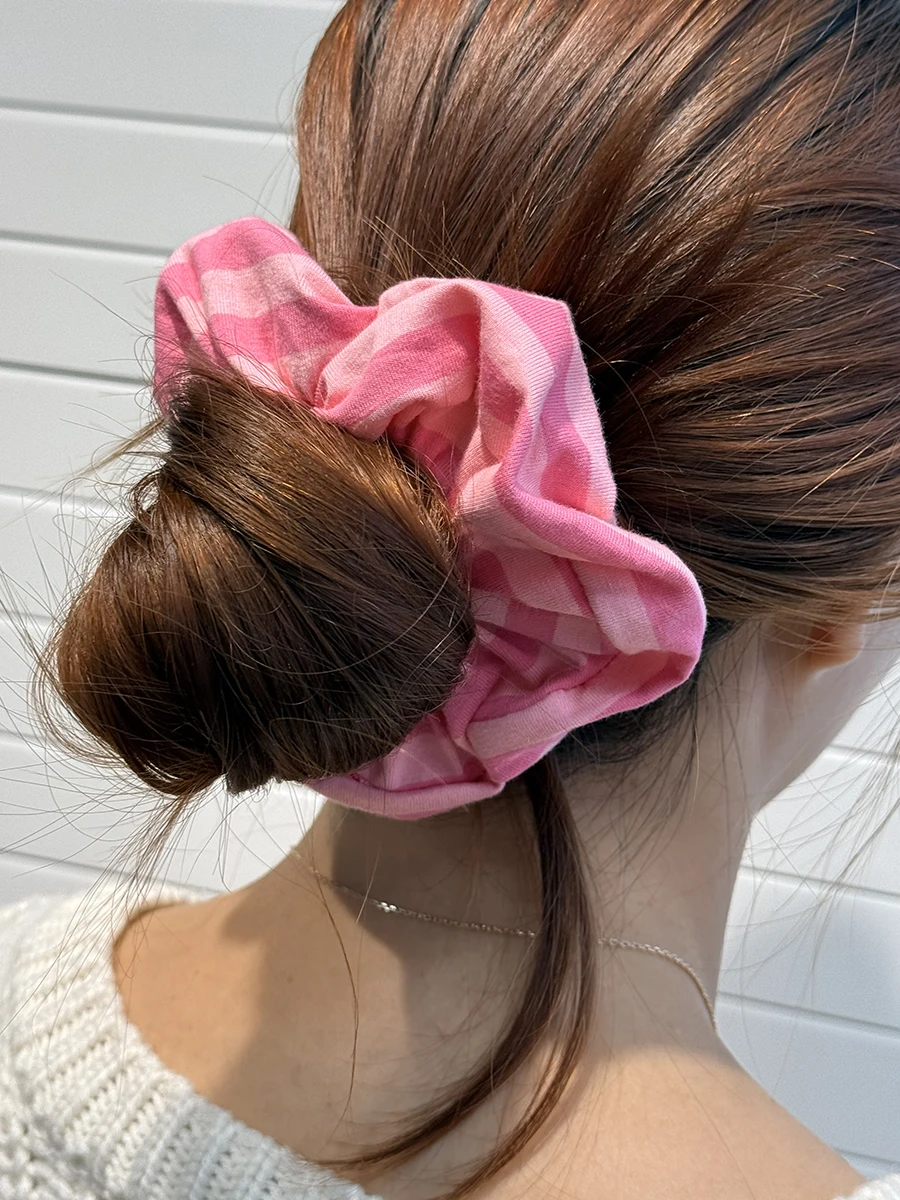 

2PCS/Set Sweet Elastic Hair Bands Women Handmade and Custom-made Multicolor Large Scrunchie Cute Hair Accessories