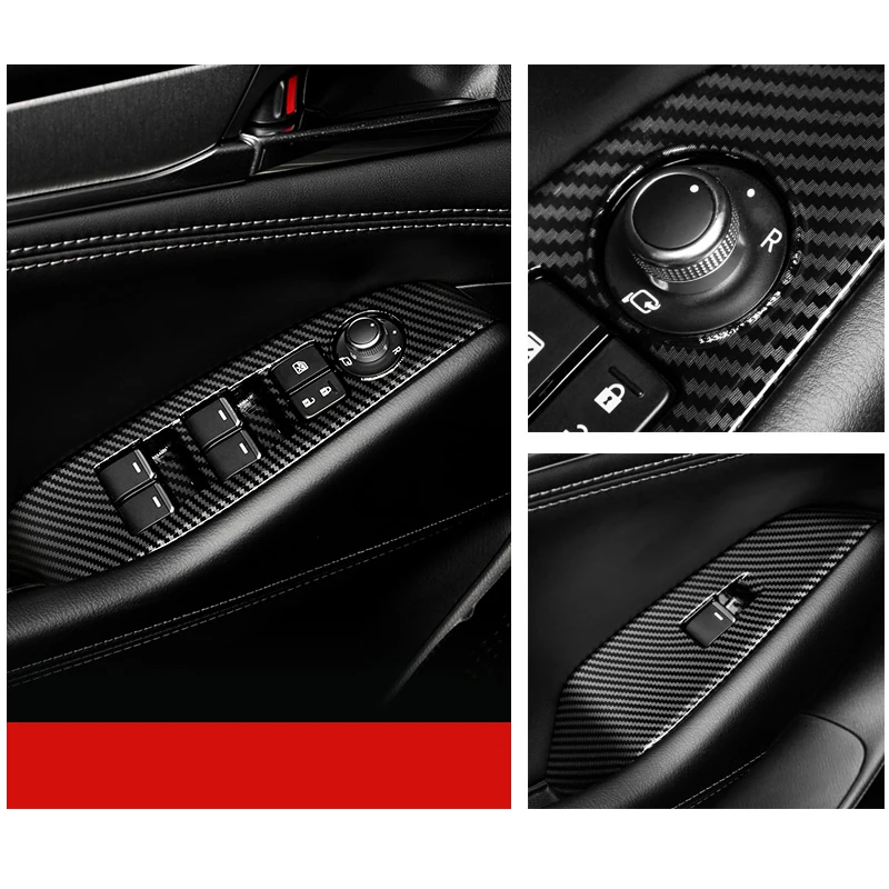 Interior Decoration Center Console Trim Gear Shift Window Button Cover Sticker for Mazda 6 Atenza Accessorie 2020 2021 2022 2023