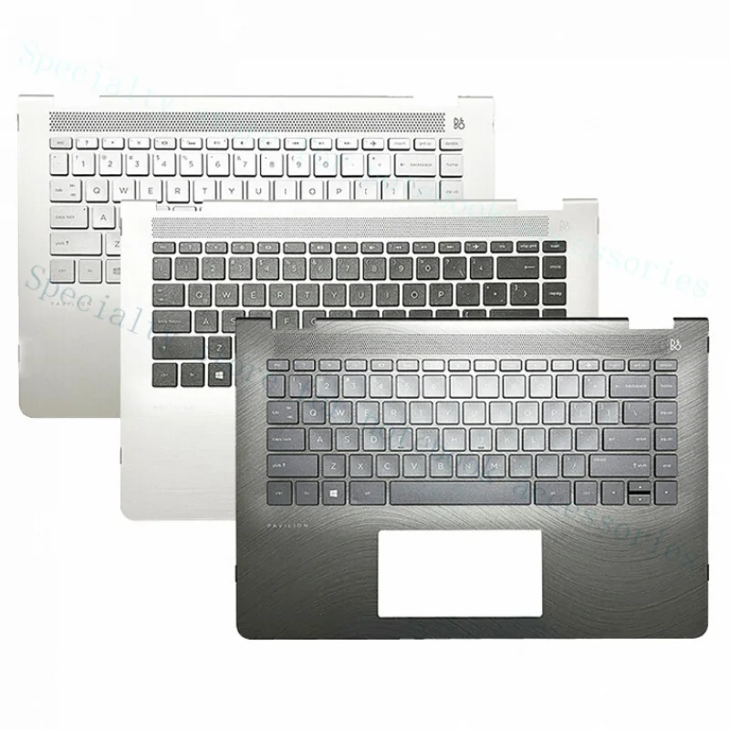A+  Laptop Palmrest US LA Keyboard For HP Pavilion X360 14-BA 14T-BA 14M-BA TPN-W125