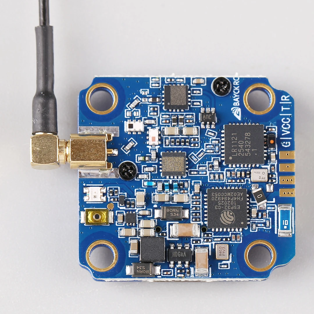 BAYCKRC UR1000 1000mW Dual Band ELRS Receiver 2.4G 900MHz FPV RX for RC Drone - Wireless Gaming Receiver