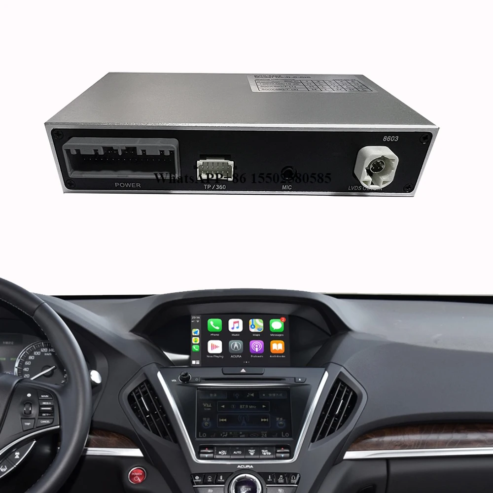 

Android Auto for Acura MDX RDX TLX ILX RLX TL 2012 Radio Car Player Mirror Link Wireless Carplay Support Rear