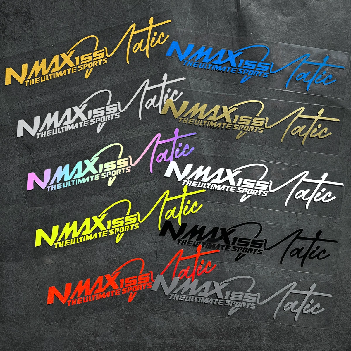 오토바이 액세서리 반사 비닐 오토바이 헤드 바디 윈드실드 데칼 장식 스쿠터 DIY NMAX155 Nmax 155용