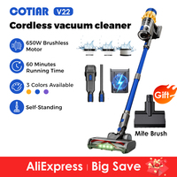 COTIAR V22 650W 55000PA Suction Power Cordless Vacuum Cleaner Handheld Home Appliance Portable Vacuum Cleaner Removable Battery