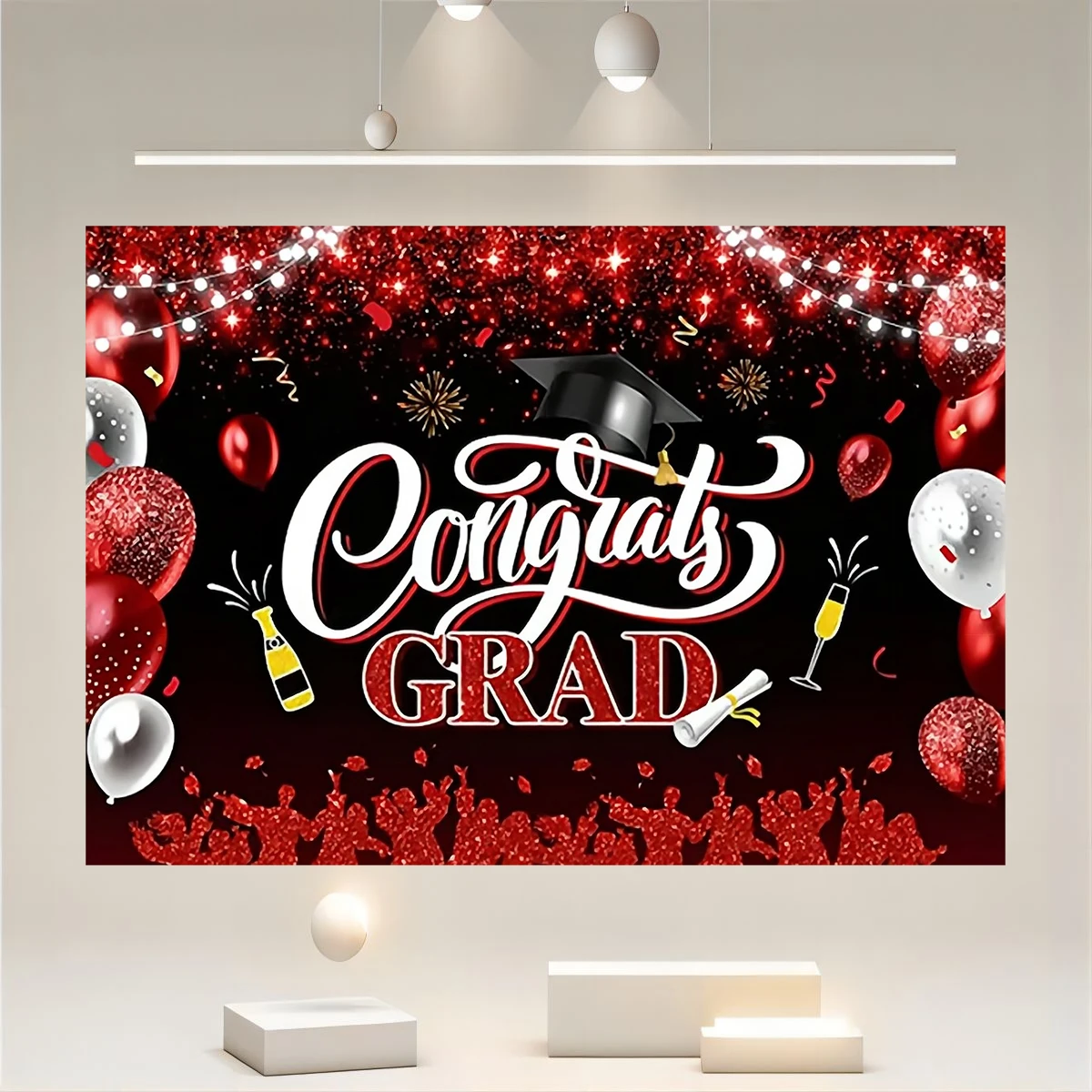 Graduation Decoration Graduation 2024 Graduation Background Graduation Party Photography Studio Prop Decoration Logo Supplies