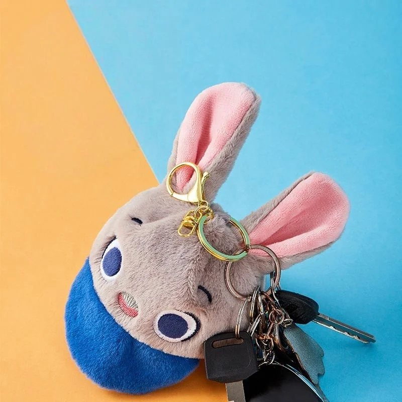 กระเป๋าใส่เหรียญขนาดเล็ก ดีไซน์หมวกดิสนีย์ จูดี้ ฮอปส์ หมีพูห์ มนุษย์ต่างดาว ทำจากผ้าพลัฌนุ่ม ใช้เป็นพวงกุญแจ ใส่ลิปสติก หูฟัง ป้องกันการสูญหาย ใช้ตกแต่งได้