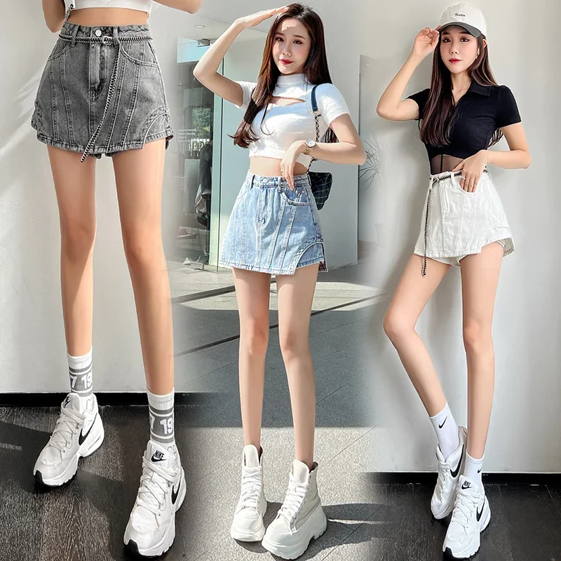 

2023 spring summer autumn new fashion casual sexy women mini skirt woman female OL denim skirt BPy3077A