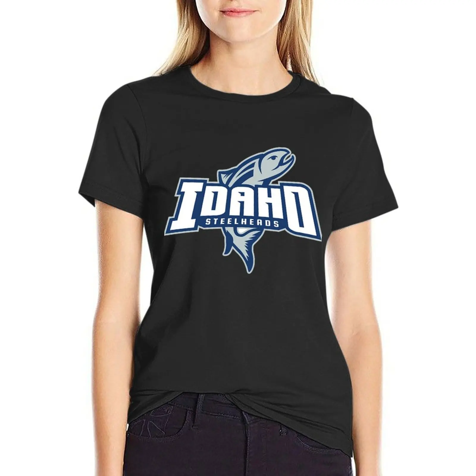 IDAHO STEELHEADS hockey T-Shirt lady clothes animal print shirt for girls anime clothes Women's t-shirt