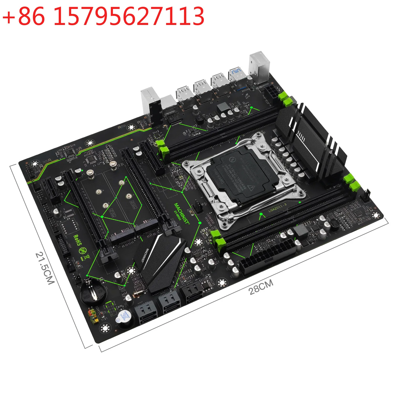 

Материнская плата Machinist X99 MR9A LGA2011-3 DDR4 M.2*2 PCIE*4