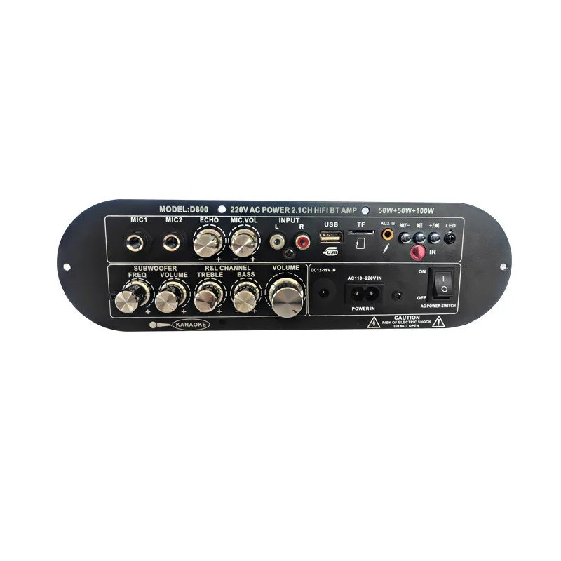 For 2.1 channel Bluetooth digital power amplifier board high and low tone overweight subwoofer high power D800