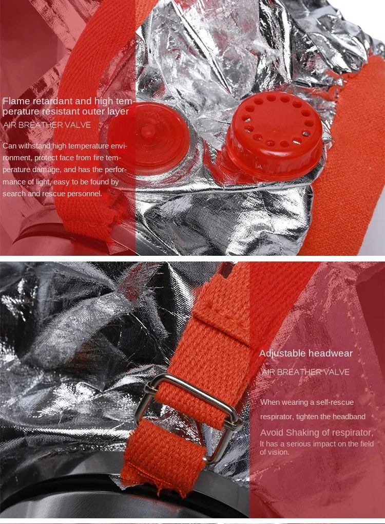 Fire Mask Fire Escape Mask Mask Fireproof Smoke Filter Fire Self-rescue Breathing Apparatus for Children
