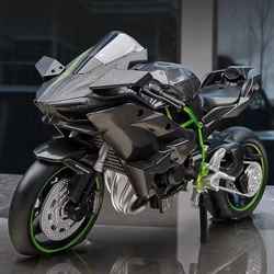 1:18 H2R Alloy Sports Motorcycle Model Diecast Metal H2R Motorbike Collection Simulation Toys Childrens Gift Motorcycle Model