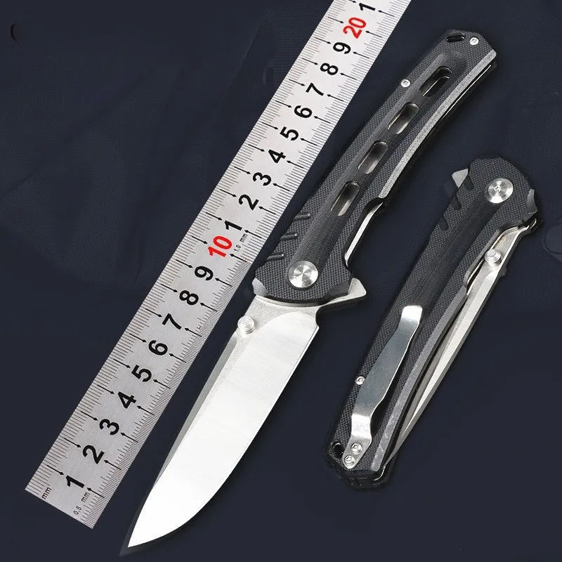 

Карманный складной нож Free Wolf FW09 EDC 9CR18MOV, стальная ручка G10, флиппер с подшипником, утилита, уличный охотничий кухонный нож для кемпинга