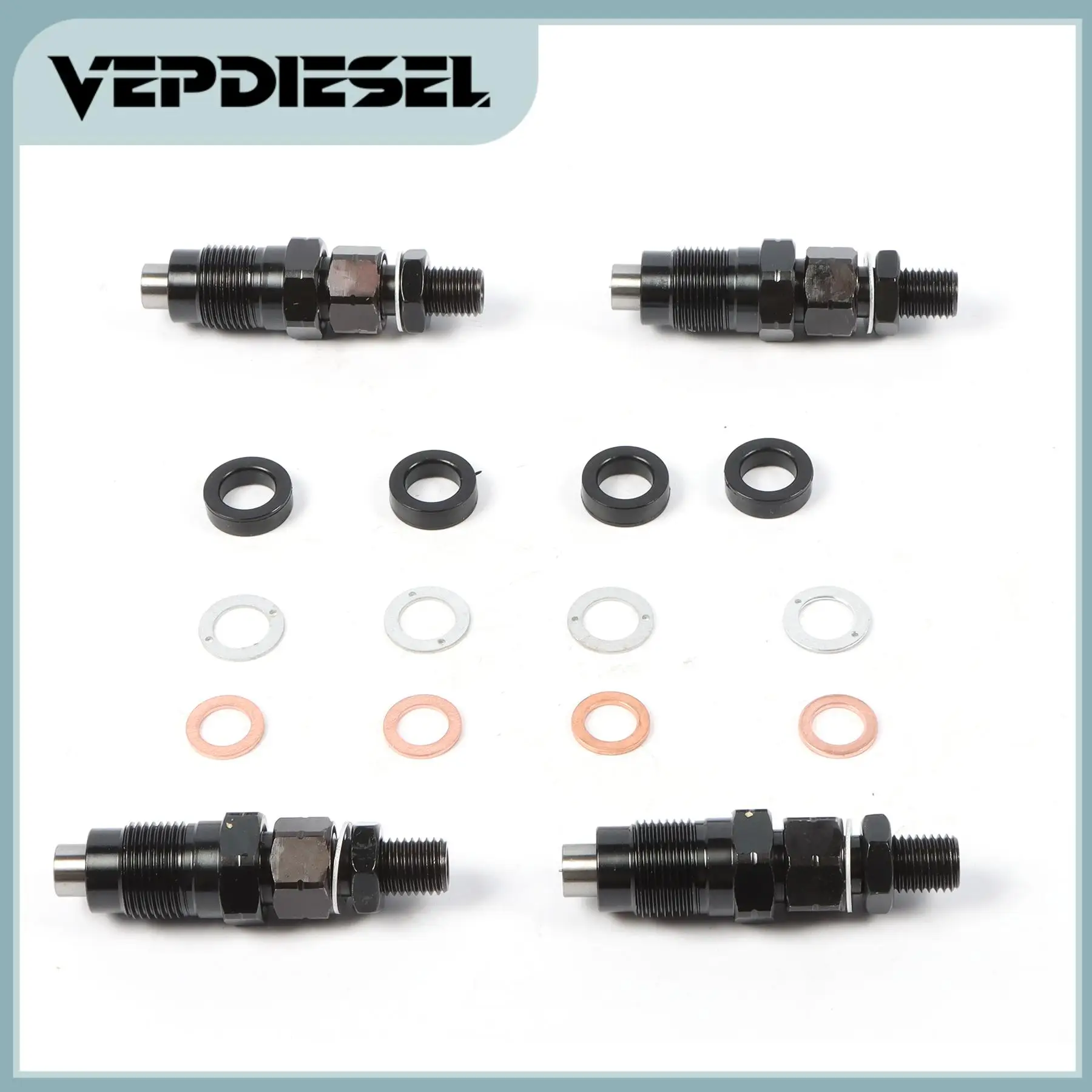 

4pcs New Diesel Common Rail Fuel Injector For Hilux Surf 2L-TE 2.4L Engine Replacement Part
