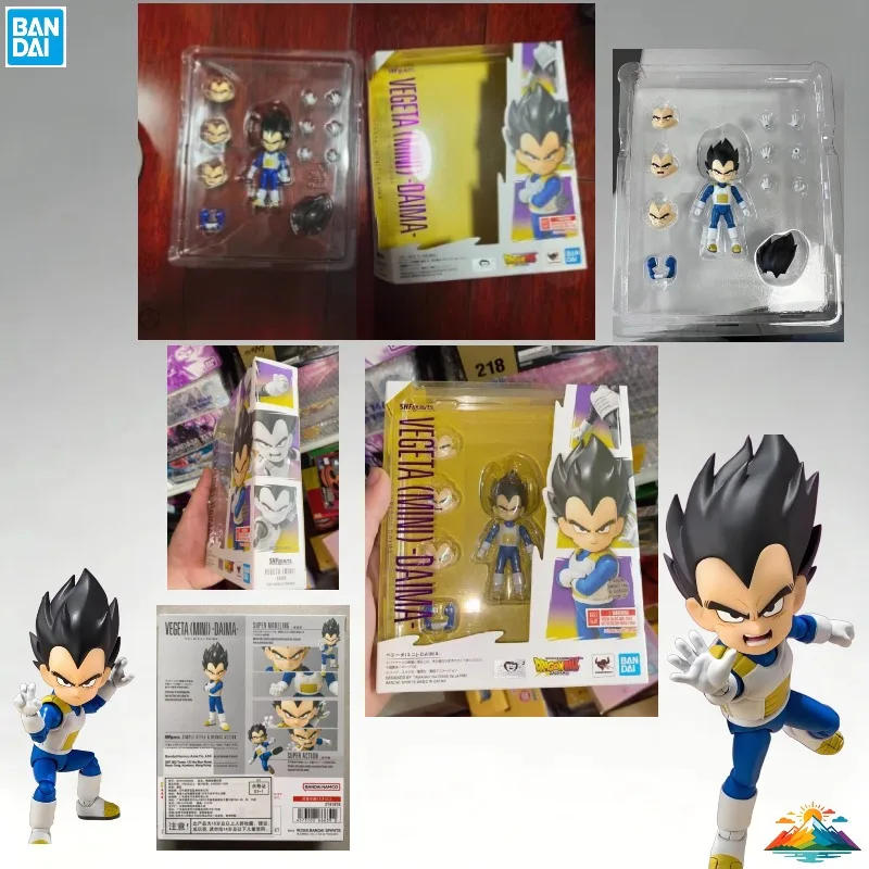

В НАЛИЧИИ: Коллекционная фигурка BANDAI SHF Dragon Ball DAIMA Mini Vegeta Super Saiyan, аниме-фигурка, модель игрушки