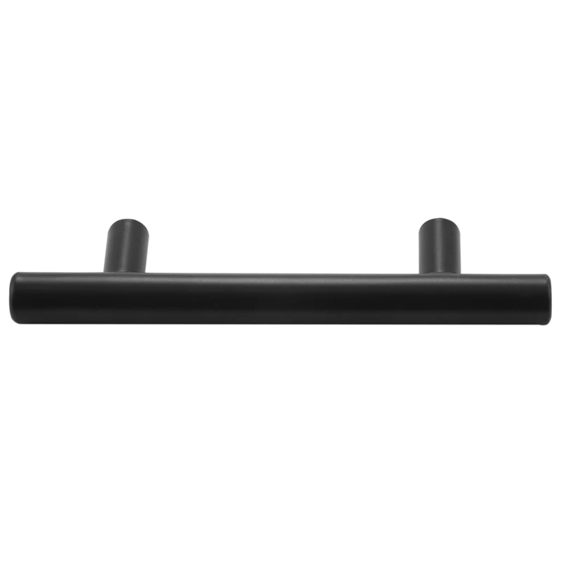 10 Pack 5 Inch Cabinet Pulls Matte Black Stainless Steel Kitchen Cupboard Handles Cabinet Handles 5 Inch Length, 3 Inch Hole Cen