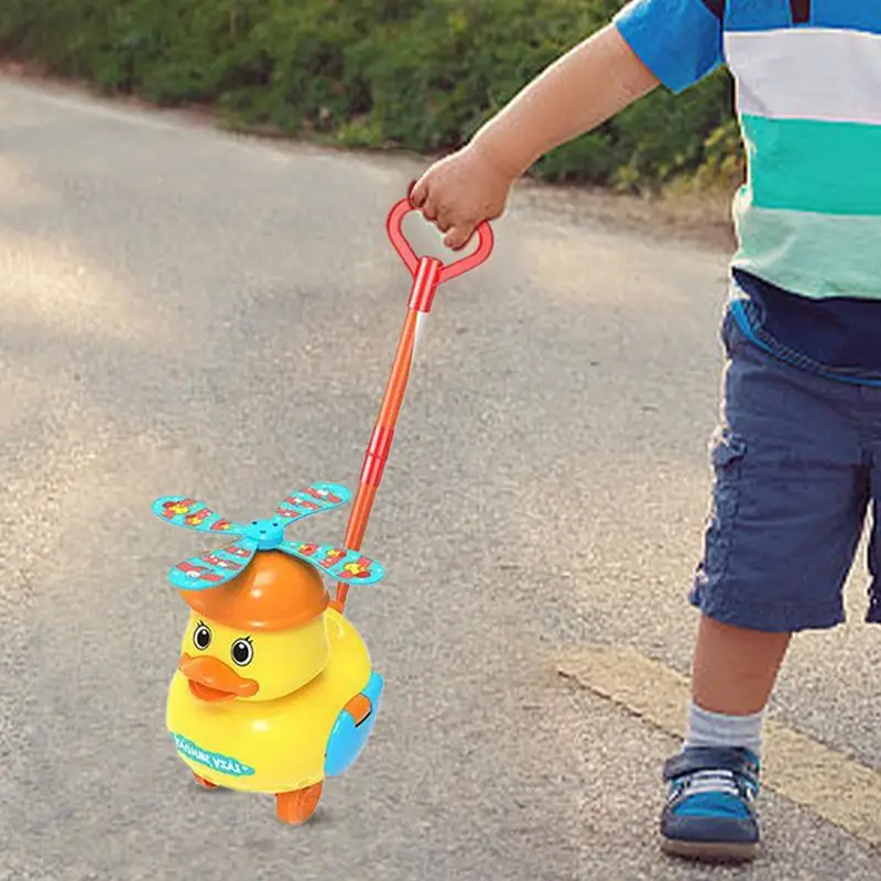 Kinder Walker Kleinkind Kleine Gelbe Ente Push Spielzeug Quacking Sounds Und Watten Action Kleinkind Lernen Zu Gehen Spielzeug Push Walker