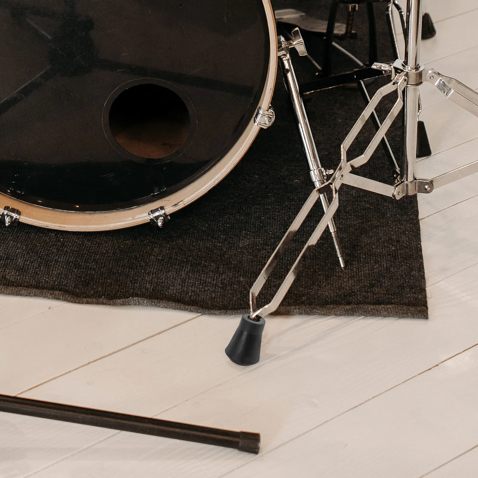 

3 Pcs Plastic Sleeve of Drum Legs Stand Feet Accessories Pad Rubber Anti-slip Mat Rack Foot Kit Replacement Part Protector