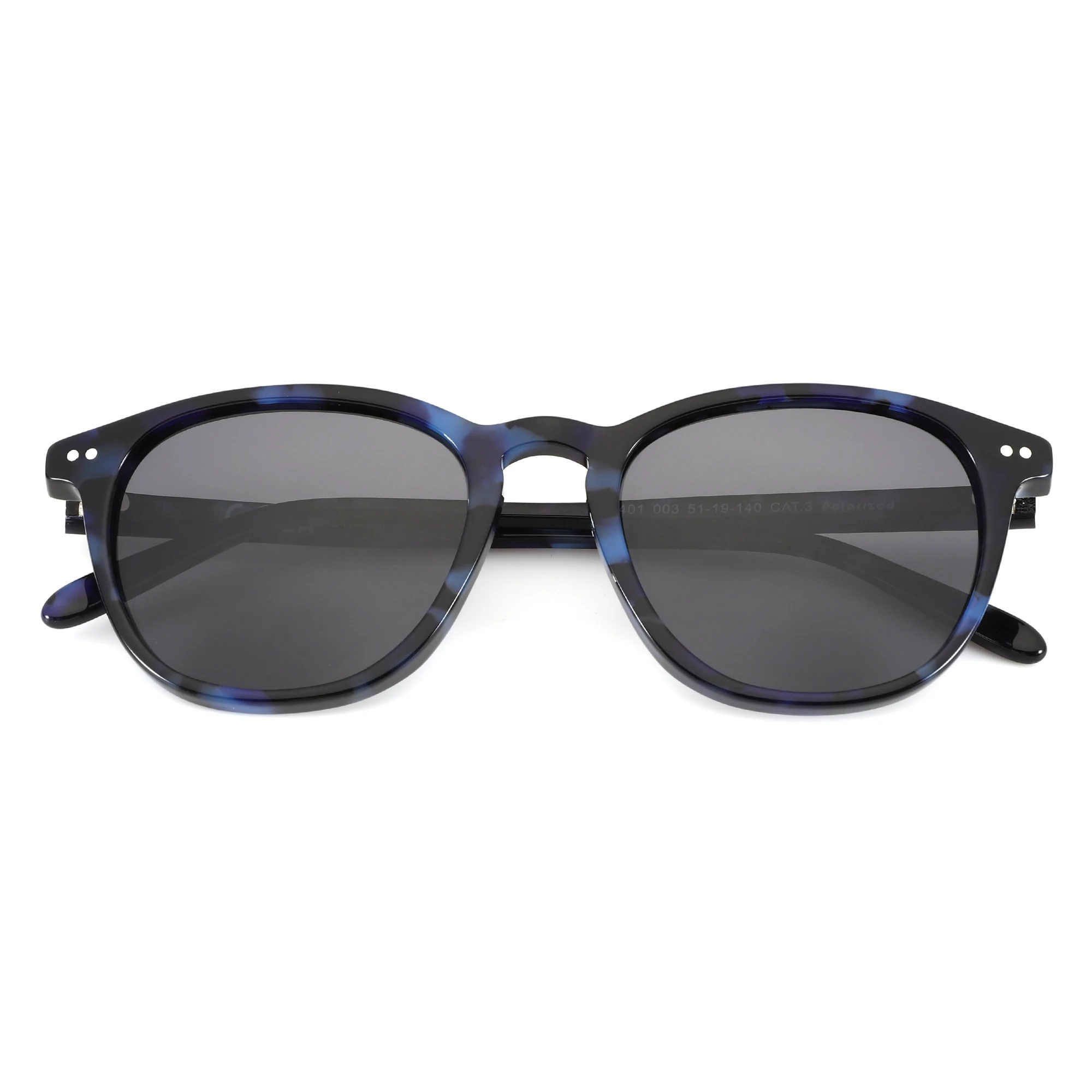ZENOTTIC 2025, modische, quadratische, polarisierte Sonnenbrille, handgefertigte Acetat-Sonnenbrille mit Federbein, modischer runder Schirm für Männer und Frauen – Detail 19