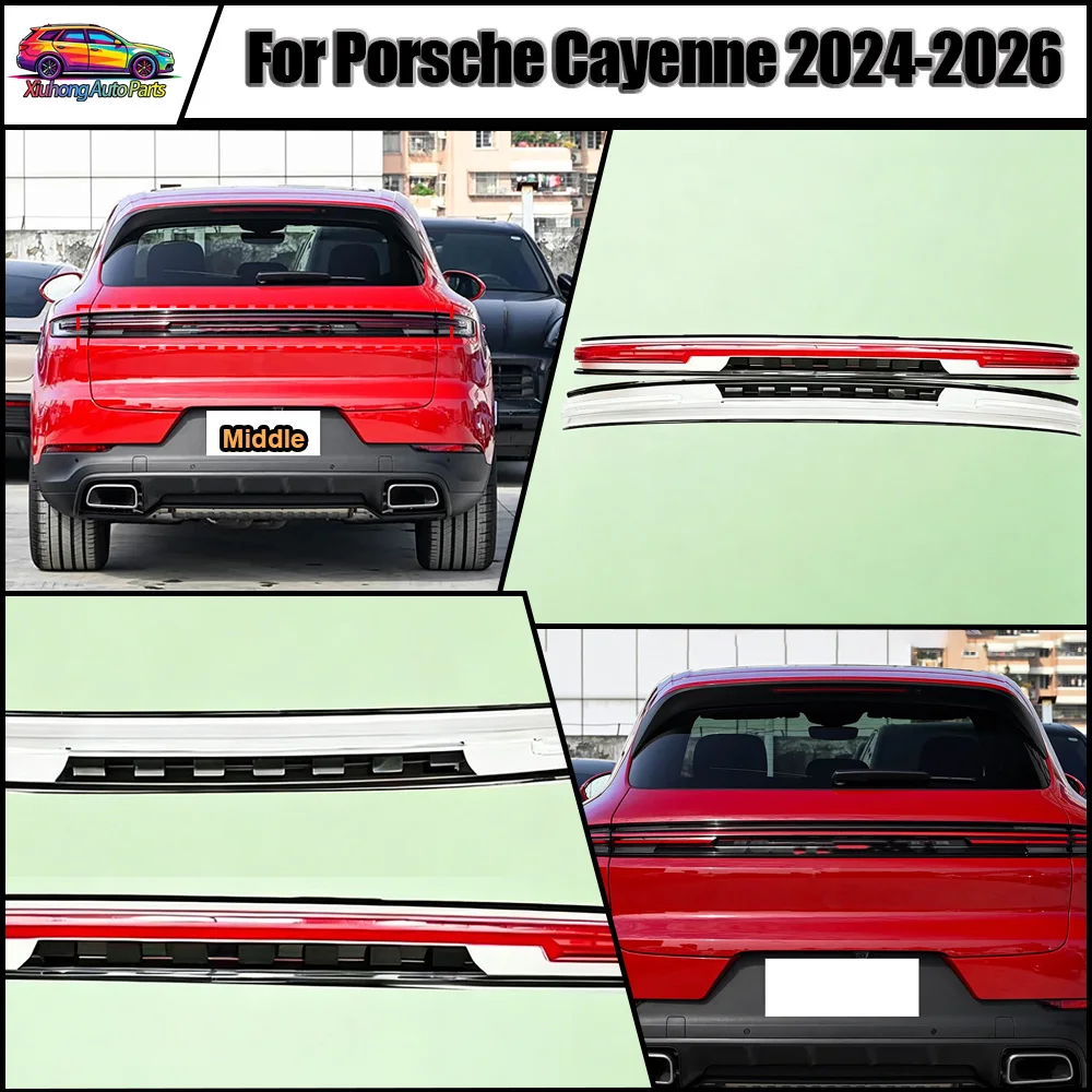 For Porsche 2024 2025--2026 Cayenne Through Tail Light Car Rear Taillamp Glass Lamp Transparent Lampshade Shell Taillight Cover