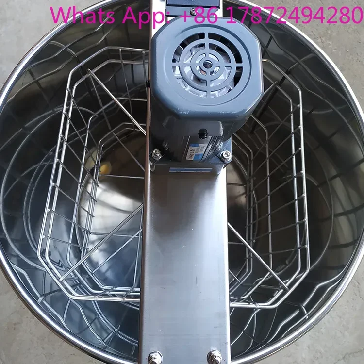Electric Honey Centrifuge All 304 Stainless Steel 4thickened Frame Bee Separator Honey Bucket