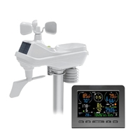 7 In 1 Wifi Weather Station With Remote Monitoring Indoor Outdoor Temperature Humidity Light Index Forecast UK Plug