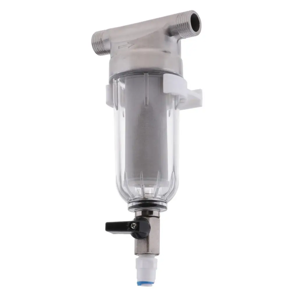 

Stainless Steel Water Filtration System for Drinking Water Pre Filter Mesh Screen Prevents Scale Ideal for House Use