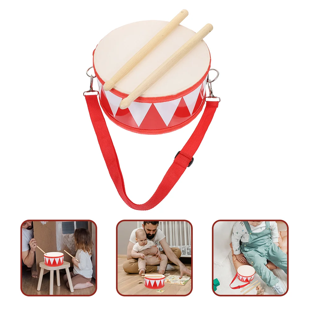 Tamburo per bambini Rullante per bambini Giocattoli per bambini Bacchette Percussioni Strumenti musicali in legno Per bambini