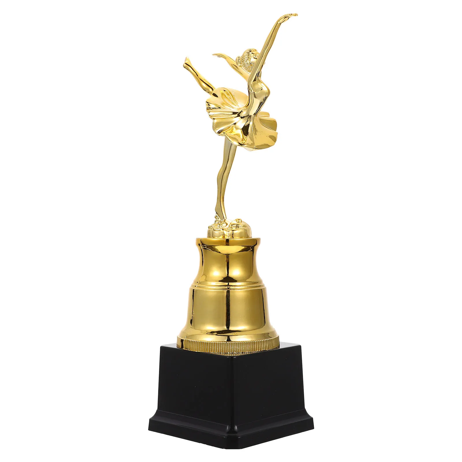 

Dance Trophy Large Gold Ballet Dancer Design Bright Color Kindergarten Graduation Present Party Favor Game Toy Competition Award