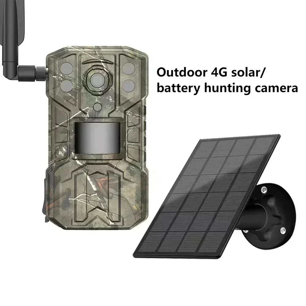 UCon App 4MP Camping al aire libre 4G célula Solar cámara de caza y caza visualización remota Video cámara inalámbrica dispositivo de visión nocturna