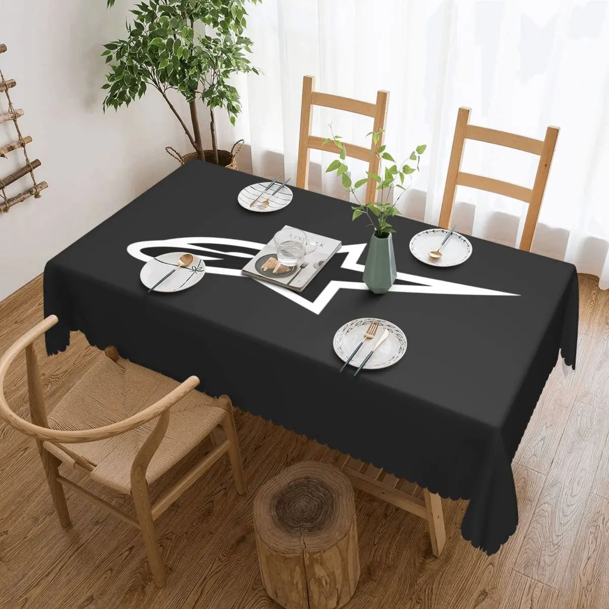 Custom Rectangular Oilproof Motocross Enduro Cross Table Cover Table Cloth Tablecloth for Dining