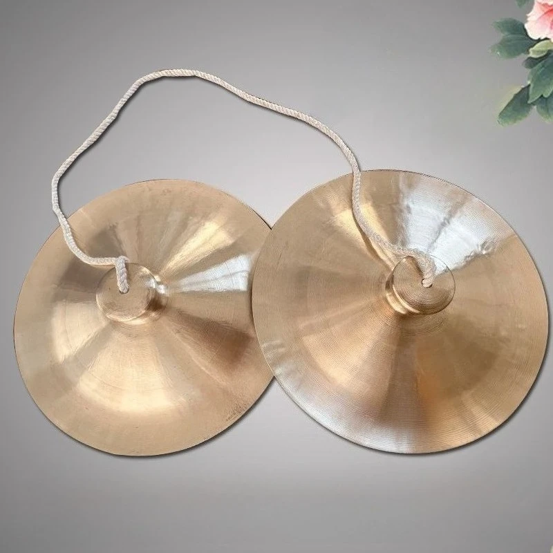 

Copper Cymbals Chinese Professional Gongs Drums Cymbals Adults Beginners Practice Large Cymbal Lion Dance Percussion Instruments