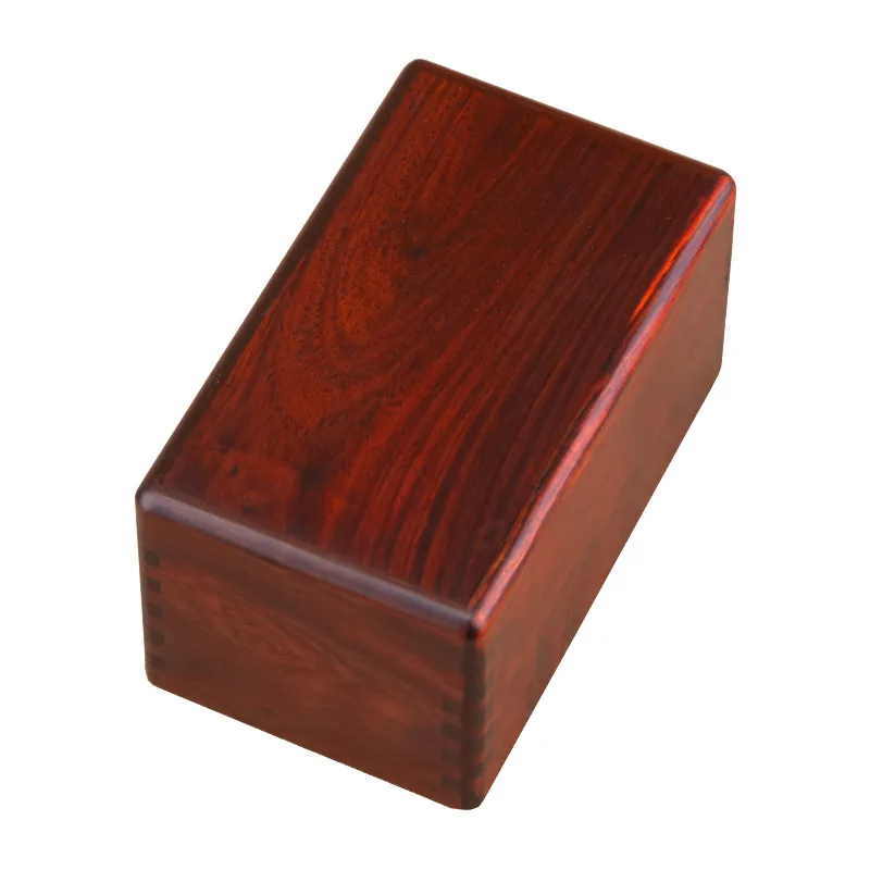 Caja de Joyería de Madera Maciza de Redwood, Caja Grande para Guardar Joyas de Madera de Ramas Rojas