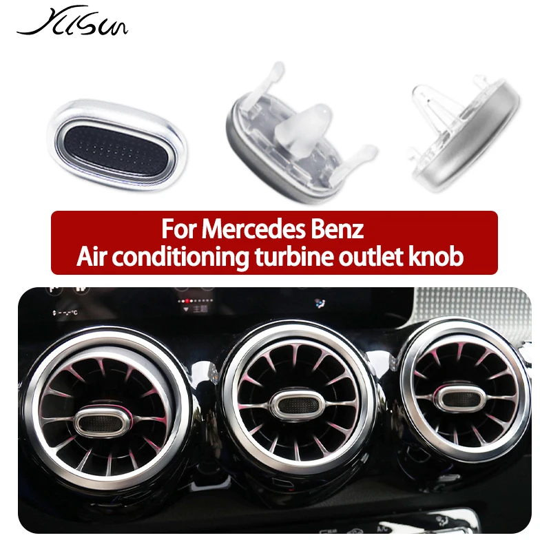 

For Mercedes Benz E C GLC A GLS W205 W213 W177 Turbo Air Conditioning Outlet Knob Ventilation Control Switch Internal Accessory