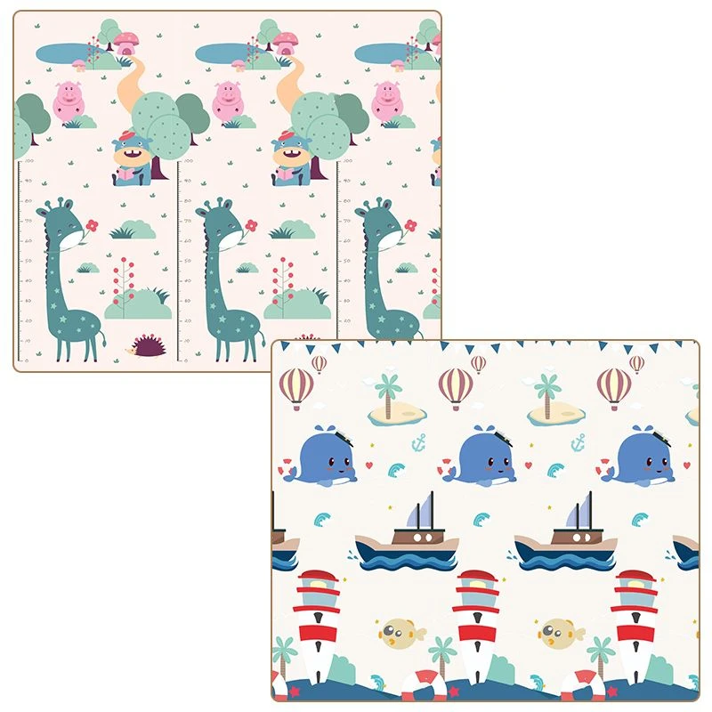 180x120/180x150cm Thickness 1cm Play Mat for Children's Thick Safety Mat Friendly Crawling Play Mats Folding Carpet Rug Playmat