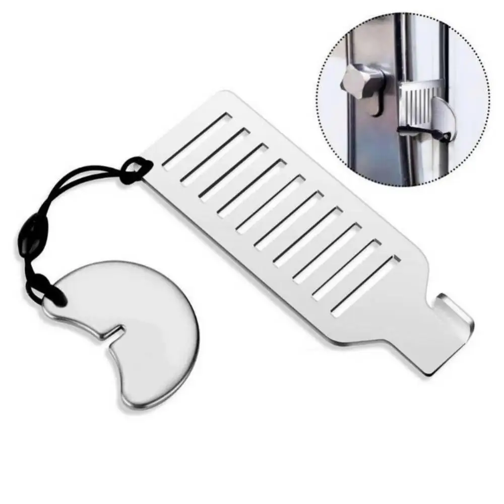 Portable Door Lock Punch-free Security Door Locker Safety Latches Metal Lock Home Room Hotel Travel Anti Theft Door Stopper Tool